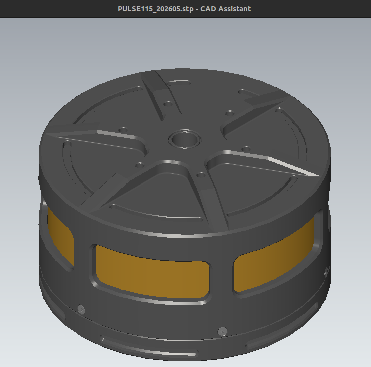 PULSE115 STEP assembly preview